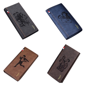 Portefeuille en cuir personnalisé avec nom et photo